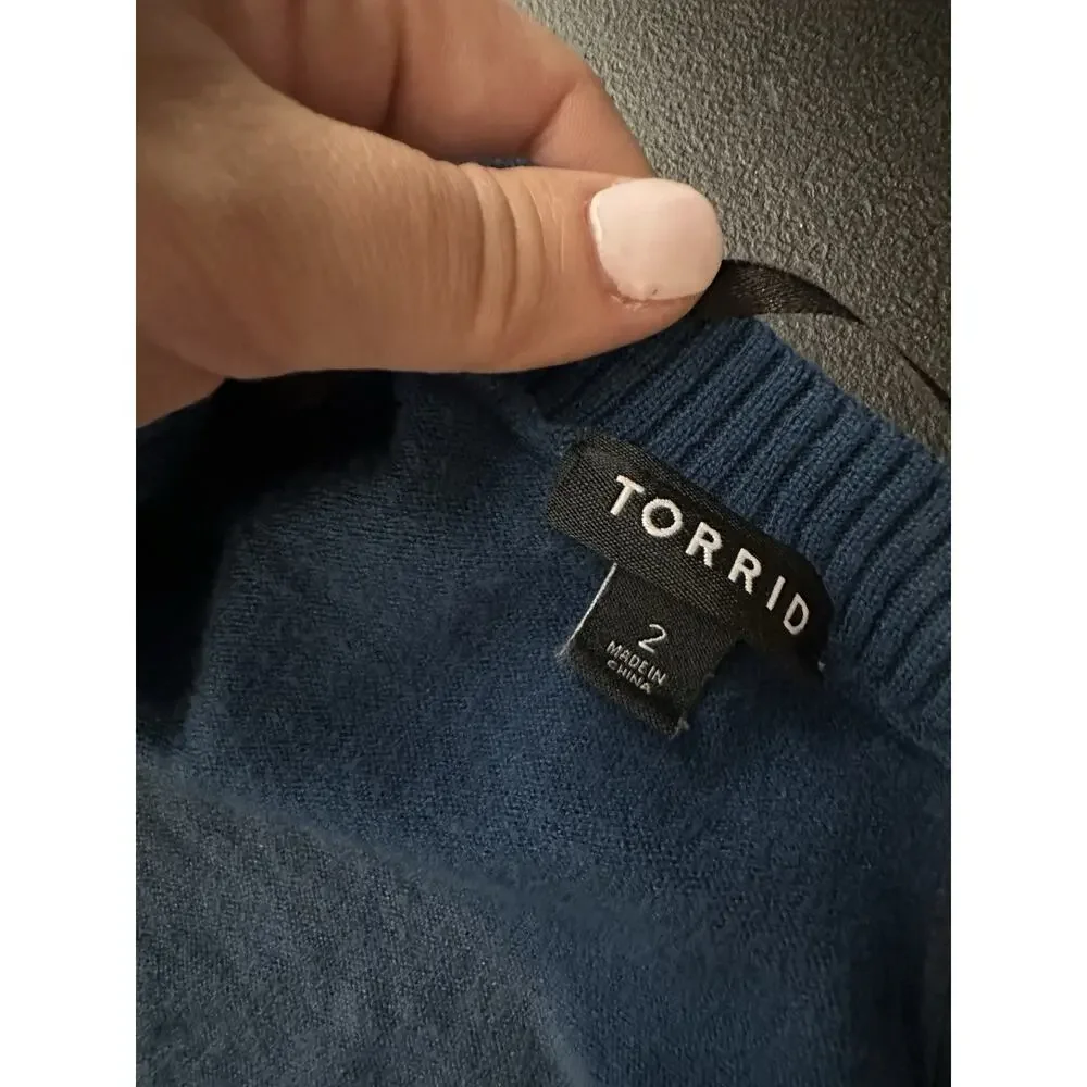 Torrid Plus Size 2X Women Everyday Soft V-Neck Pocket Cardigan Sweater J17